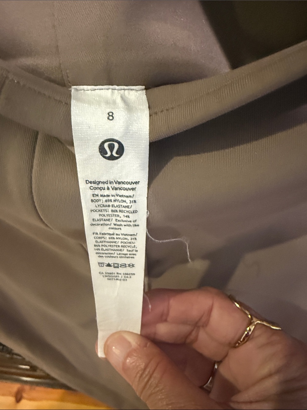 lululemon athletica Straight Leg Pants — Taupe - Picture 2 of 4
